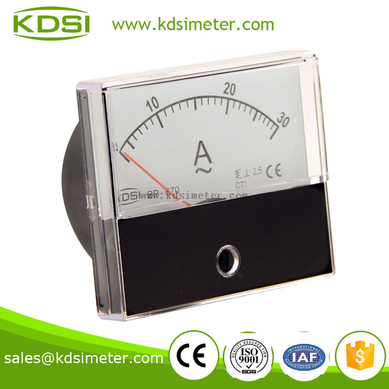 Amperemeter Einbauinstrument 0-30A AC Messinstrument Analog Meter Panel SQ72