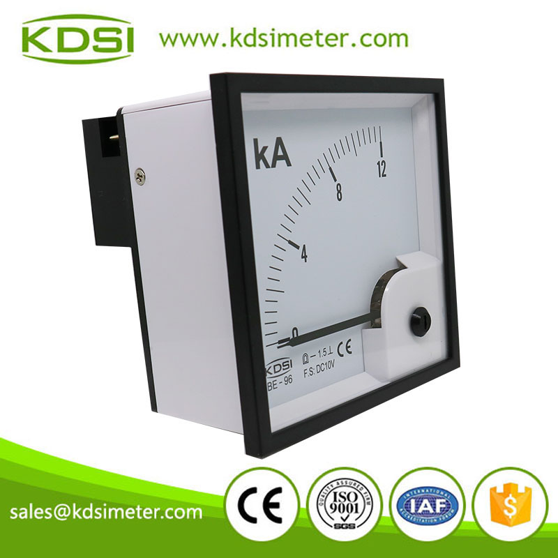Portable precise BE-96 DC10V 12KA panel analog voltage ammeter