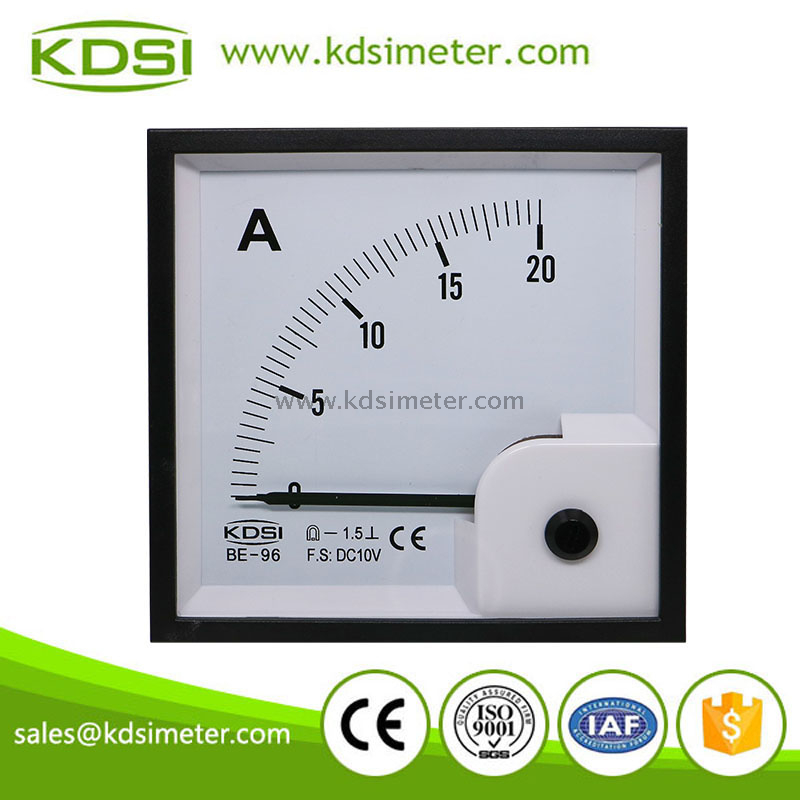 KDSI Square type BE-96 DC10V 20A dc voltmeter ammeter