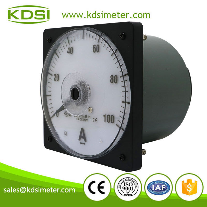 Wide angle marine meter LS-110 DC60mV 100A display current meter green backlight panel ammeter