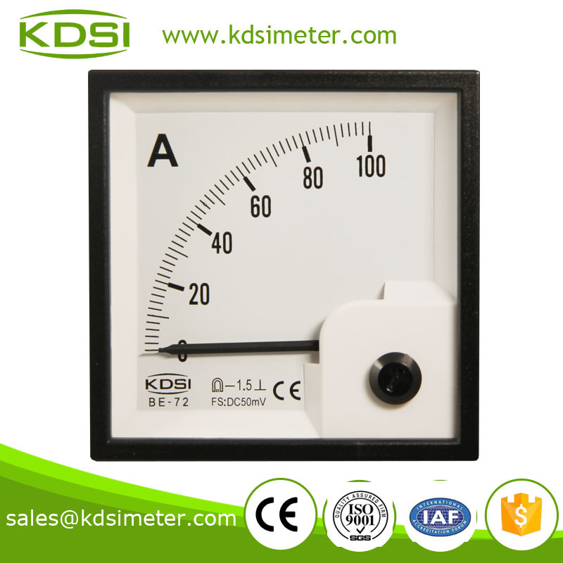 KDSI electronic apparatus BE-72 72*72 DC 50mV 100A ammeter and voltmeter