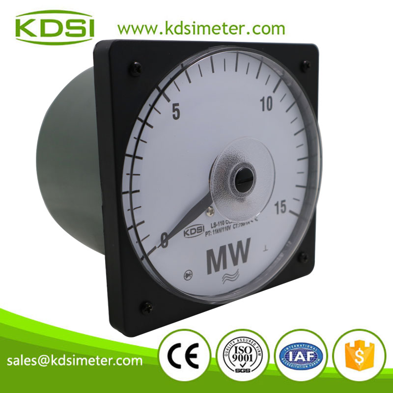 CE certificate LS-110 15MW 11kV/110V 750/1A panel wide angle analog Electric Power Meter