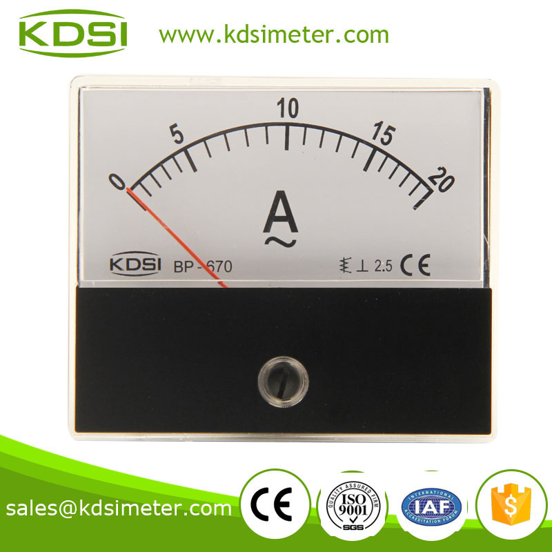 KDSI BP-670 AC Ammeter AC20A panel current ammeter,Battery charger meter