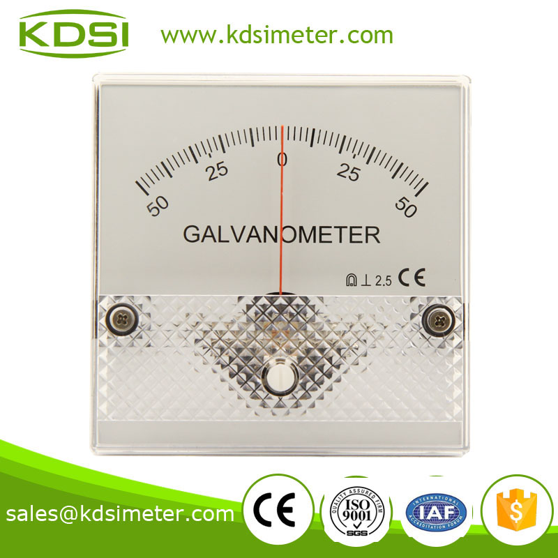 Square type BP-80 DC+-50V mini dc voltmeter