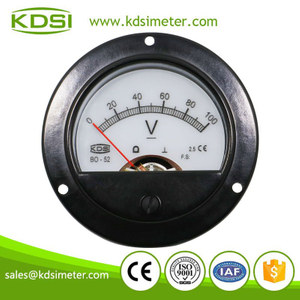 Small & high sensitivity BO-52 DC100V backlighting mini round voltmeter