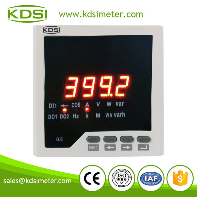 KDSI BE-96DA DC+-60mV+-400A AC/DC80V-270V digital display panel mounted led dc ammeter