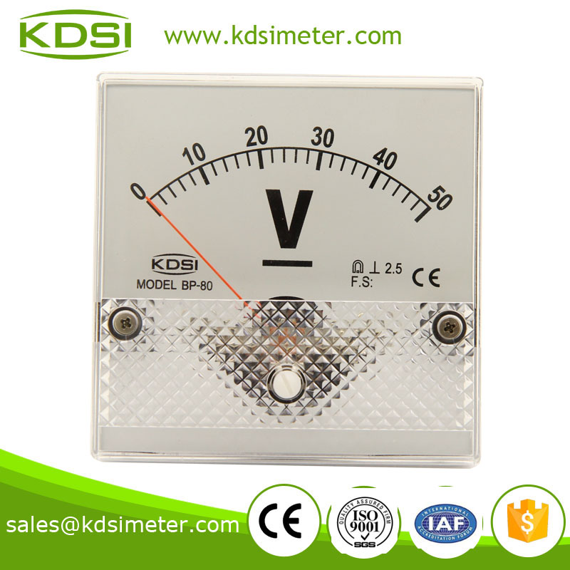 BP-80 80*80 DC Voltmeter DC50V factory direct sales analog panel meter