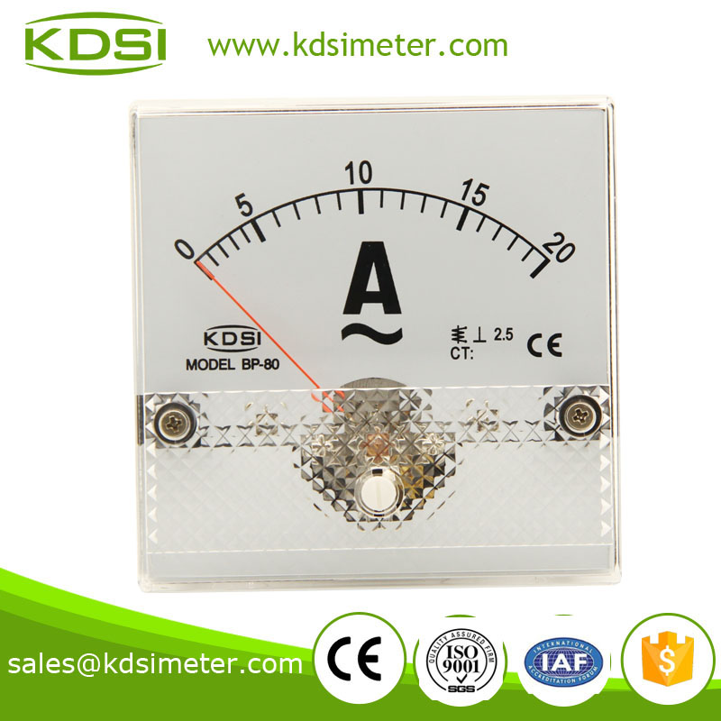 BP-80 80*80 AC Ammeter AC20A analog panel gauges