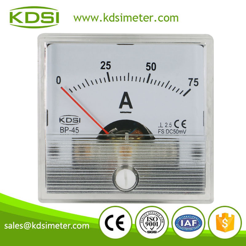 Original manufaturer high quality BP-45 BP-45 DC50mV 75A analog dc current meter