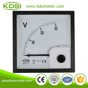 Easy installation KDSI BE-72 DC30V analog dc volt meter