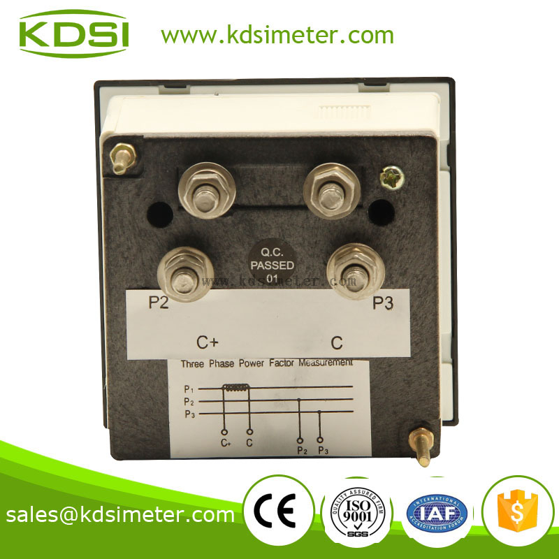 Factory direct sales BE-72 cos 1A 380V 0.5lead-1-0.5lag panel power factor meter
