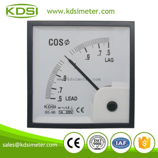 Hot Selling Good Quality BE-96 cos 1A 220V 0.5lead-1-0.5lag single phase power factor meter