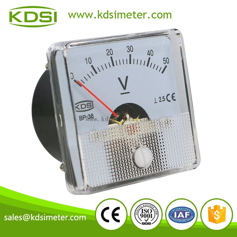 Classical high quality BP-38 DC Voltment DC50V analog panel mini voltmeter