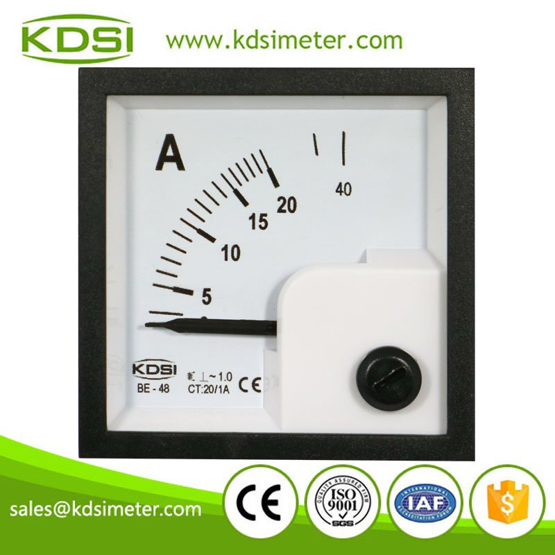 CE certificate BE-48 AC20/1A analog ac panel amp meter