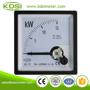 Instant flexible BE-72 3P3W 15kW 440V 40-5A analog panel power meter