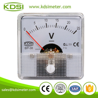 Small & high sensitivity BP-38 DC Voltment DC25V analog dc panel voltmeter