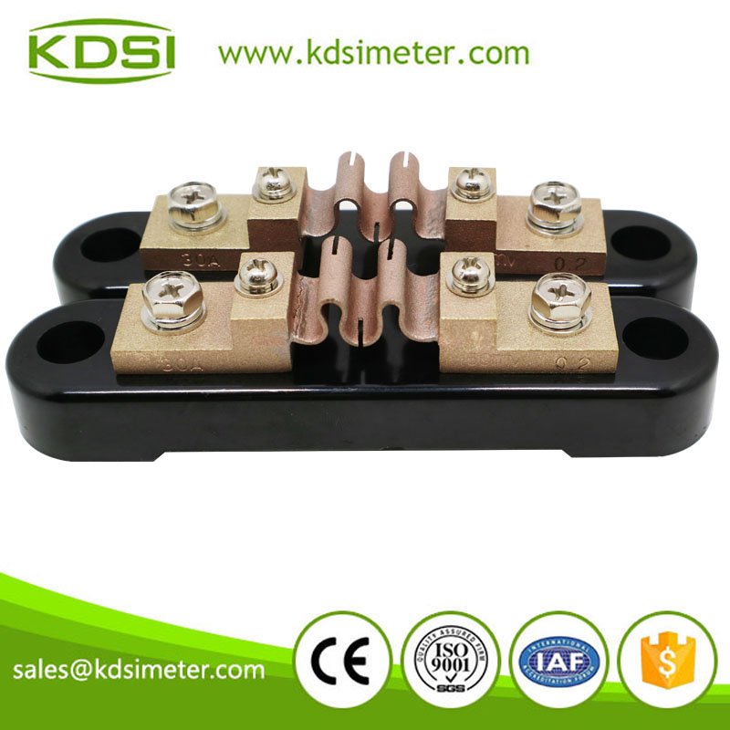Electric current Shunt dc current BE-50mV 30A current resistor Class 0.2 shunt resistance for Ammeter