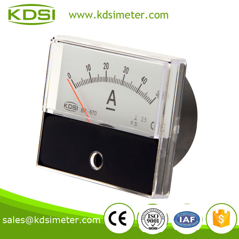 Square type BP-670 60*70 DC50A auto ammeter