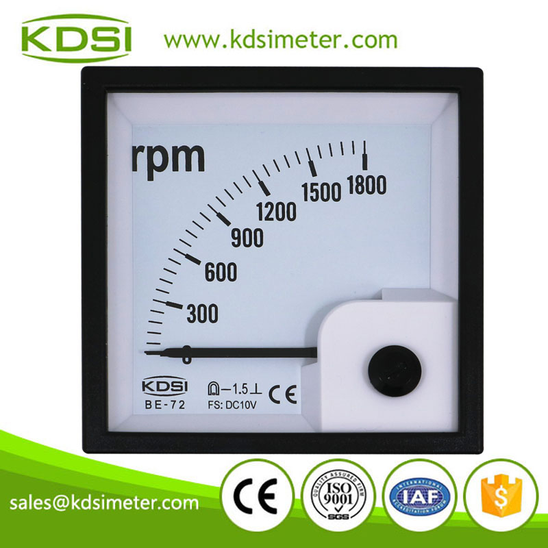 Industrial universal BE-72 DC10V 1800rpm analog tachometer engine rpm meter
