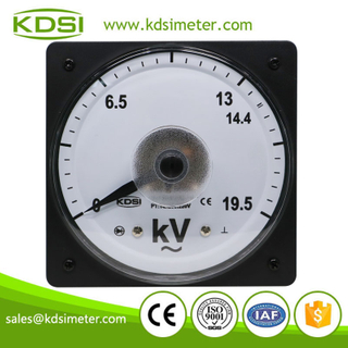 Hot Selling Good Quality LS-110 AC19.5kV 14.4kV/220V wide angle marine analog panel ac voltmeter