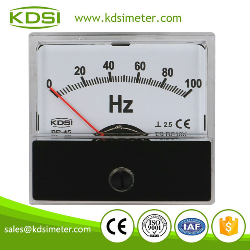 Easy installation BP-45 DC10V 100Hz Electricity analog panel voltage frequency meter