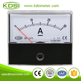 Hot Selling Good Quality BP-670 DC10V 30A analog dc panel mount ammeter