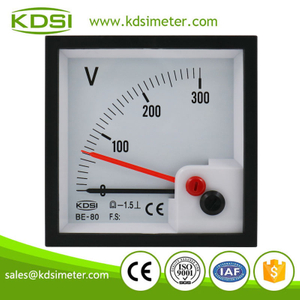 Factory direct sales BE-80 DC300V with red pointer analog panel mount voltmeter