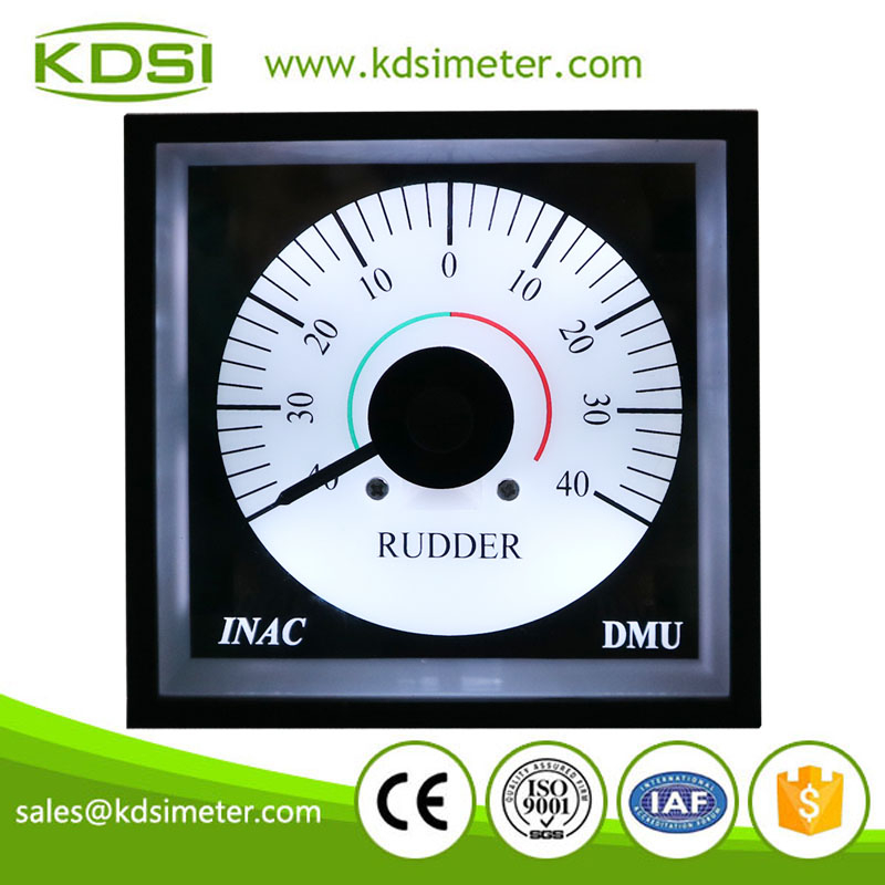 Original manufacturer high Quality BE-96W DC4-20mA +-40 wide angle analog panel marine RUDDER meter