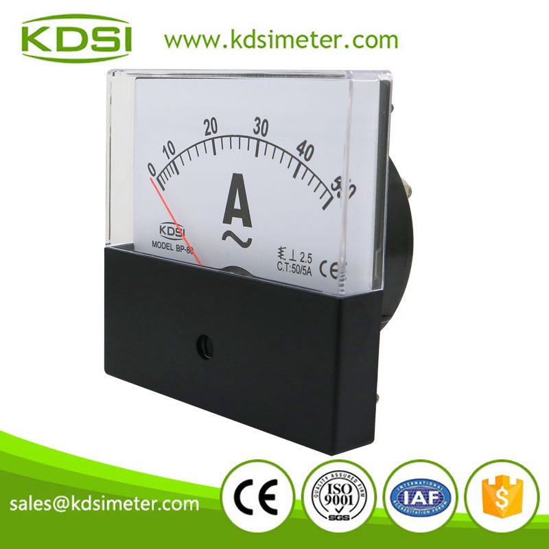 Hot Selling Good Quality BP-80 AC50/5A analog ac ammeter for welding machine