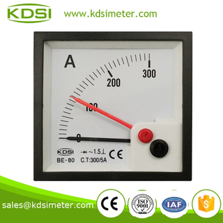 Taiwan technology BE-80 AC300 / 5A rectifier with red pointer ac ampere meter