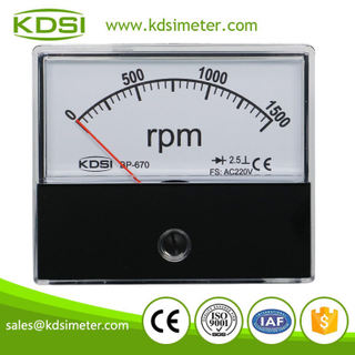 Original manufacturer high Quality BP-670 AC220V 1500rpm rectifier panel analog rpm meter