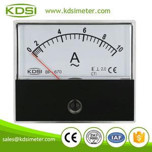 KDSI electronic apparatus BP-670 AC10A ac analog ac amp panel meter