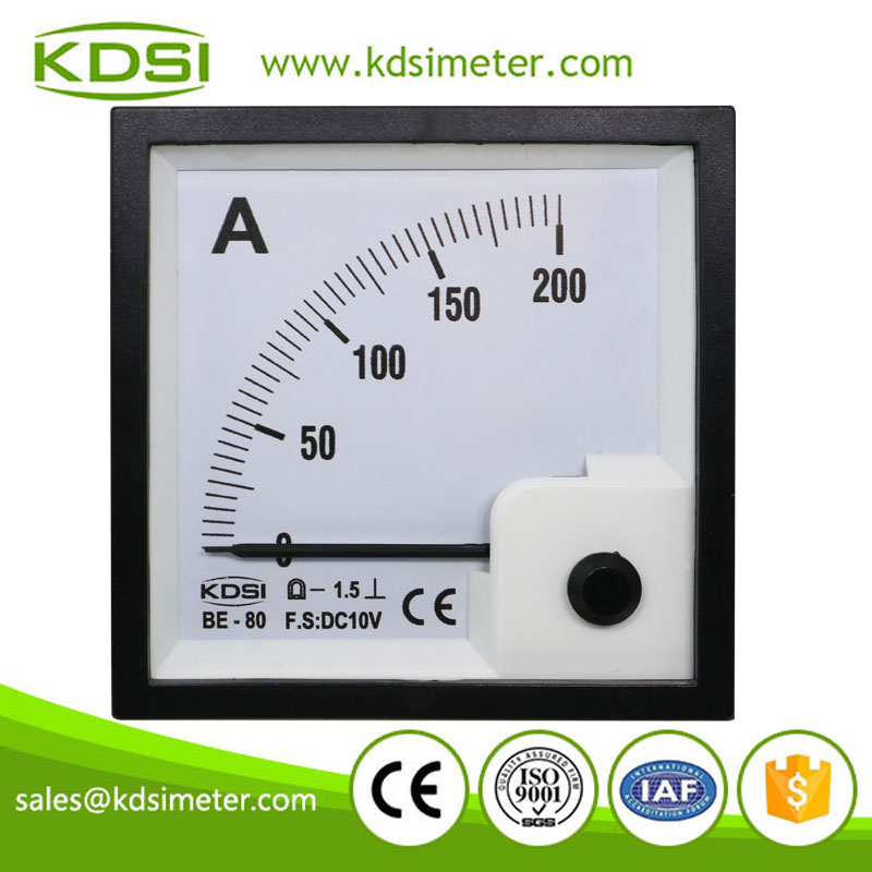 Factory direct sales BE-80 DC10V 200A analog amp current panel meter