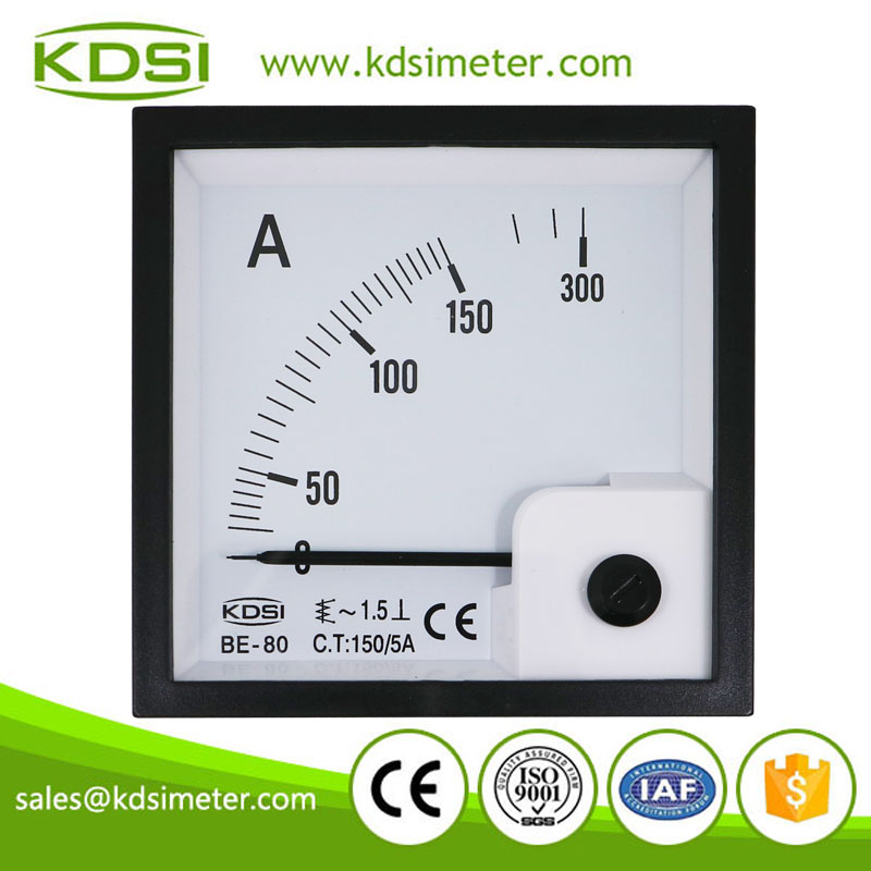 KDSI electronic apparatus BE-80 AC150/5A ac analog amp current panel meter
