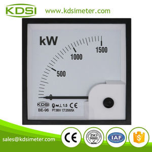 CE Approved BE-96 3P3W 1500kW 2500/5A 380V analog panel mounting power meters