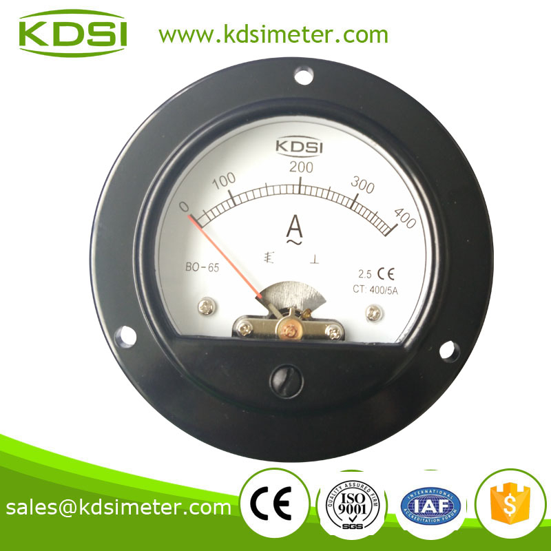 Round type Classical BO-65 AC400 / 5A analog current meter