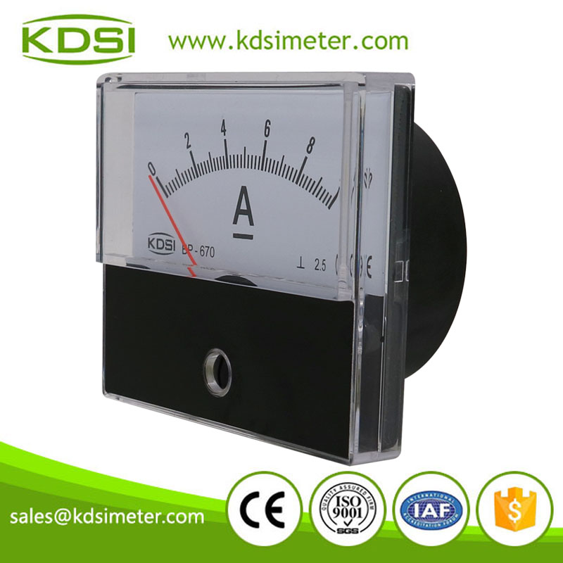 CE Approved BP-670 DC10A analog panel ammeter with output