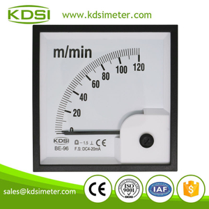 Hot Selling Good Quality BE-96 DC4-20mA 120m/min analog panel amp speed meter