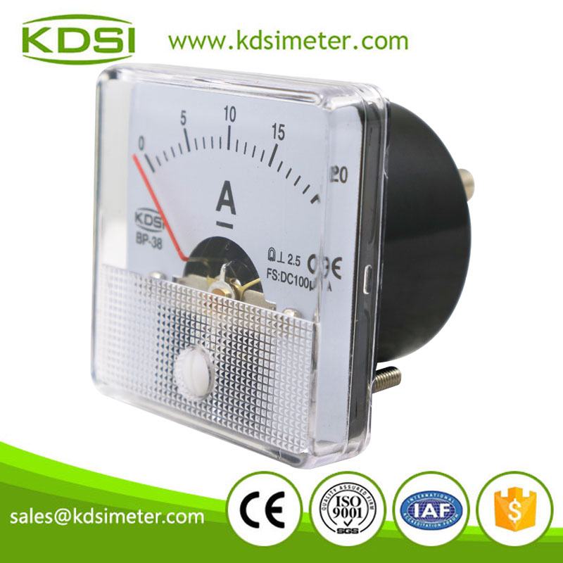 New Hot Sale Smart BP-38 DC100uA 20A analog panel small ammeter