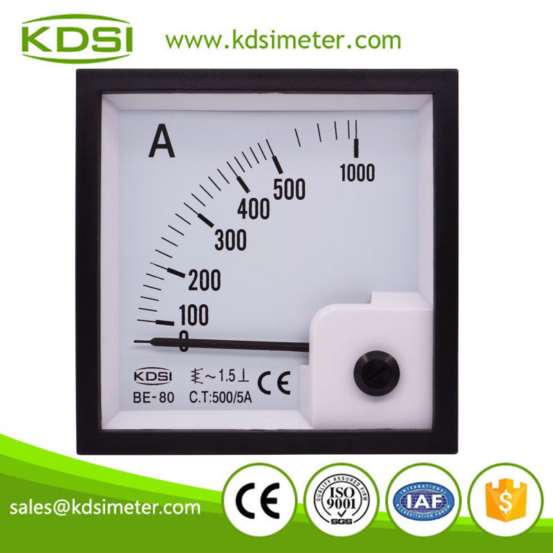 20 Years Manufacturing Experience BE-80 AC500/5A ac analog panel ampere meter