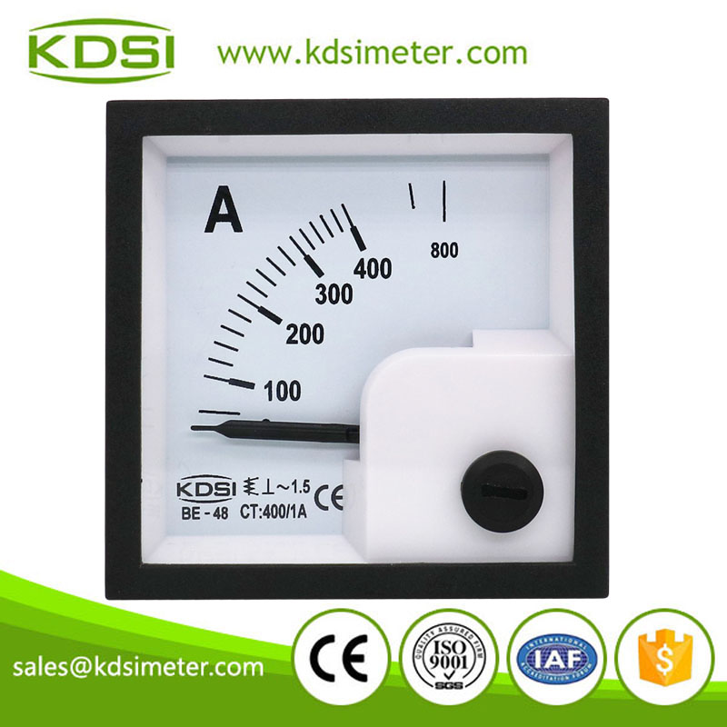 Hot Selling Good Quality BE-48 AC400/1A ac analog mini panel ammeter with output