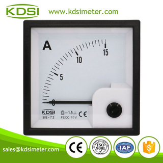Easy installation BE-72 DC10V 15A analog dc panel small ammeter