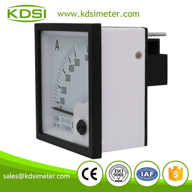 20 Years Manufacturing Experience BE-80 AC500/5A ac analog panel ampere meter