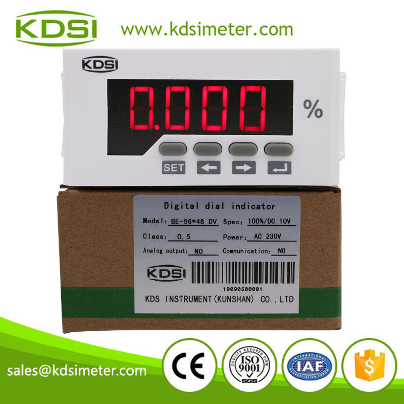 Hot Selling Good Quality 4 digits LED display BE-96x48DV DC10V 100% digital dial indicator