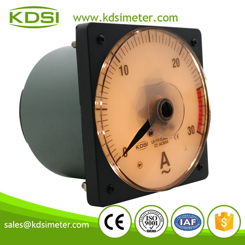 Easy installation LS-110 AC30/5A backlighting analog ac panel mount ammeter with output