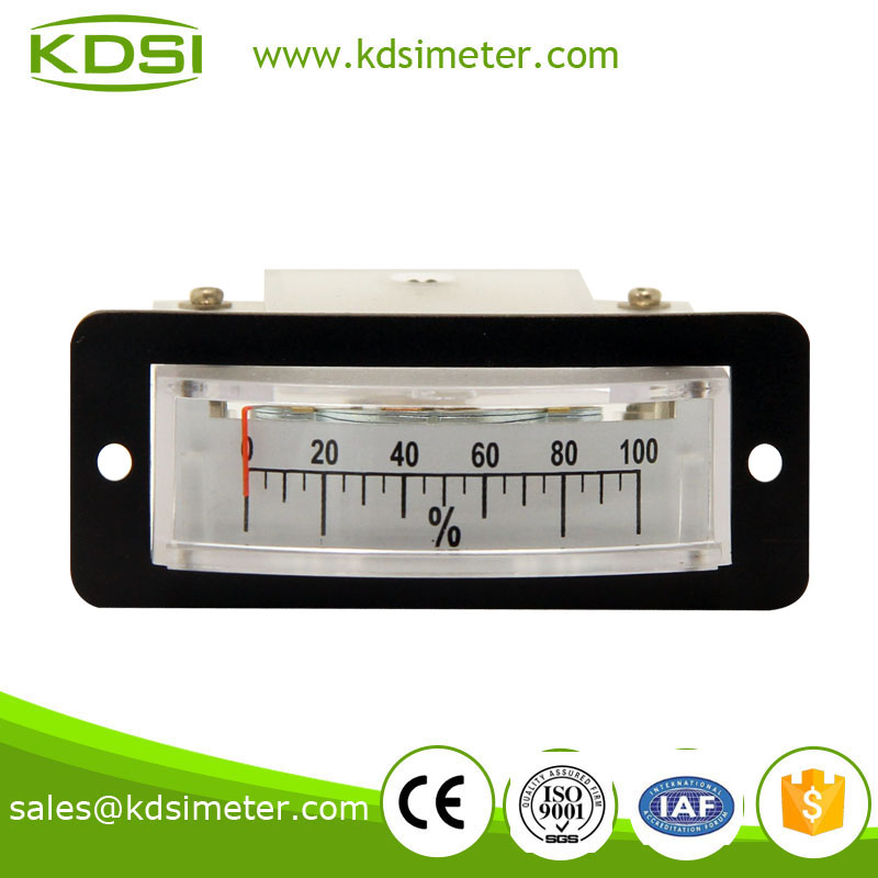 Thin edgwise BP-15 load meter DC10V 100% industrial moving coil analog voltmeter load meter