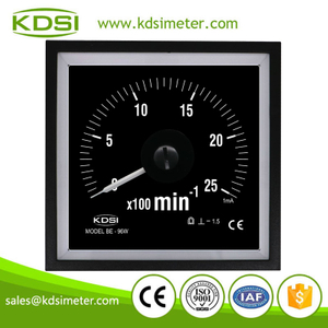 Original manufacturer high Quality BE-96W DC1mA 25x100min black background analog panel marine tachometer