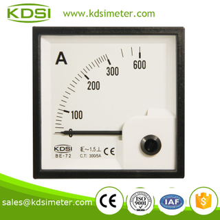 Square type BE-72 72*72 AC300/5A high current meter