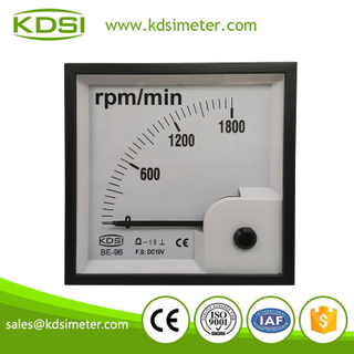 High quality BE-96 96 * 96 DC10V 1800rpm/min analog rpm meter