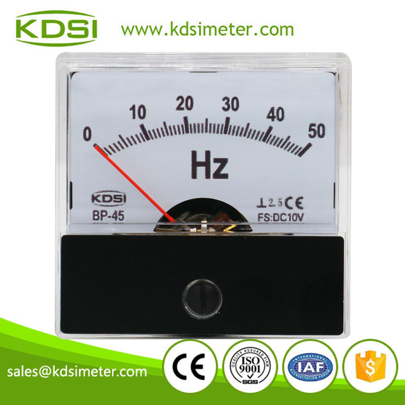 High quality professional BP-45 DC10V 50Hz analog voltage frequency panel meter